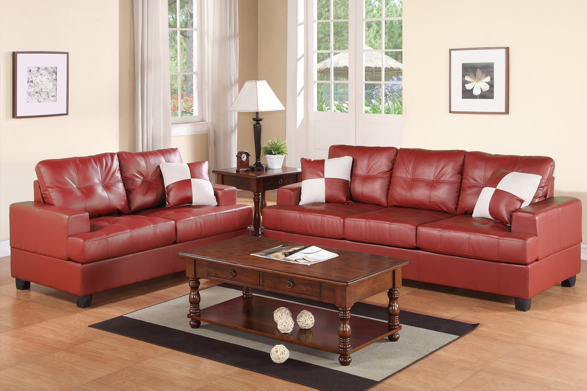 2 Pc Sofa Set F7577 Espresso